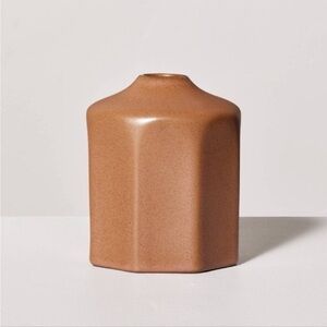 Hearth and Hand Brown Faceted Ceramic Bud Vase